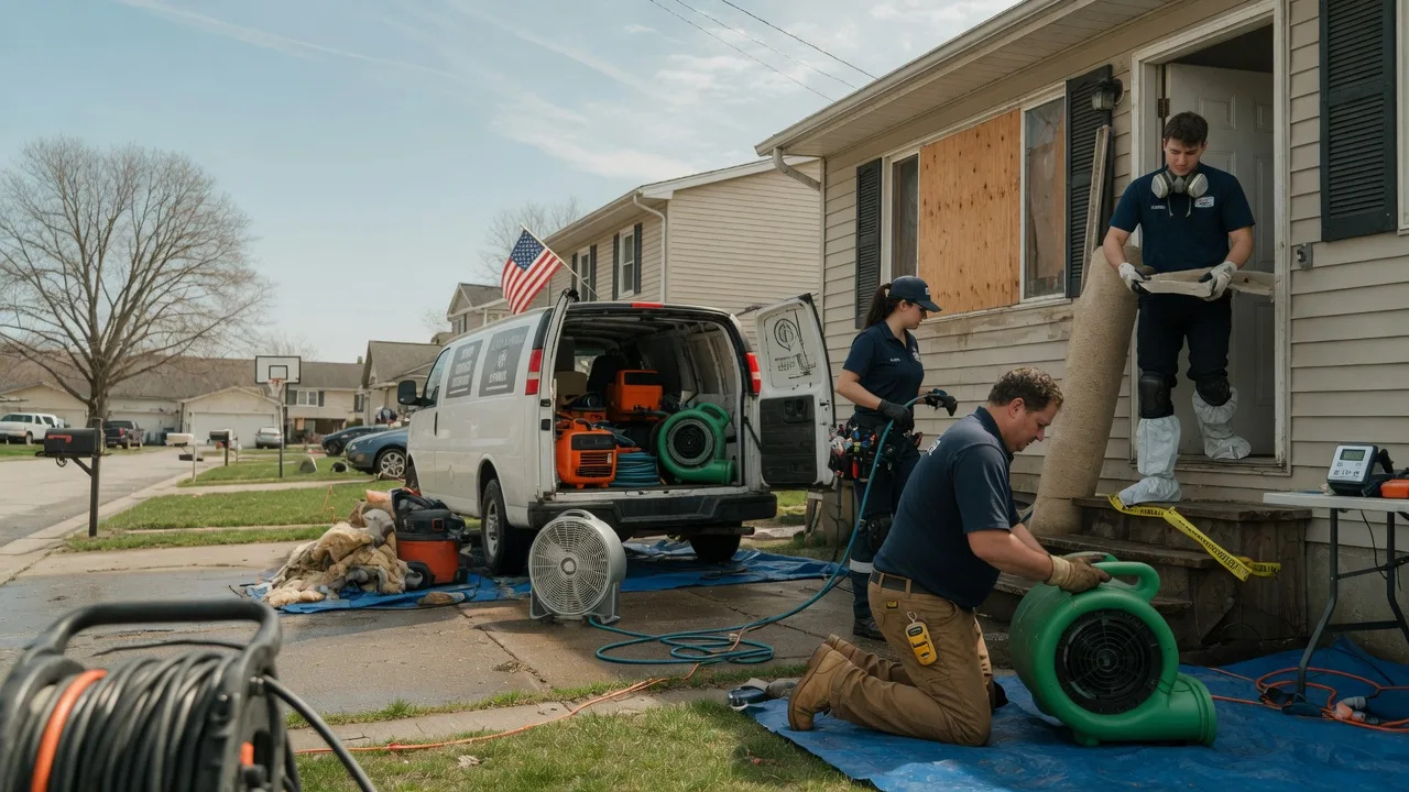 Water Damage Restoration in Elberfeld, IN near me
